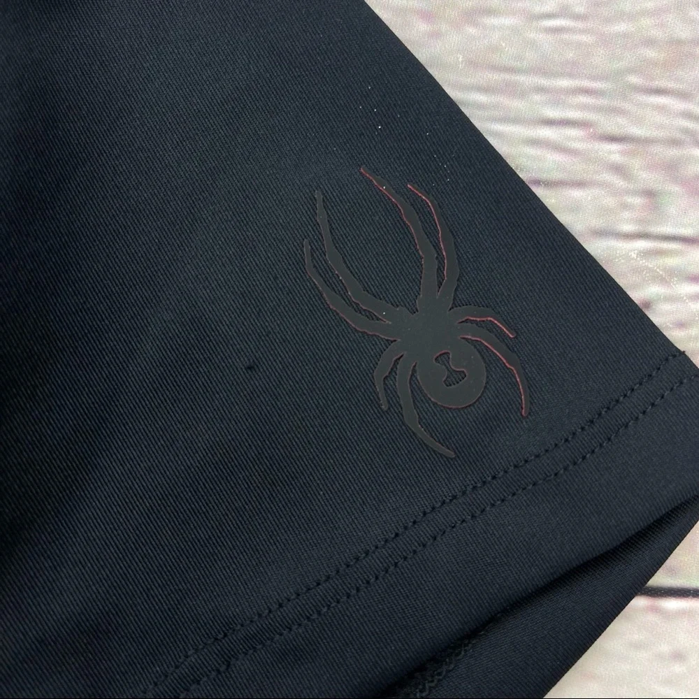 NWT Spyder Active Women’s black  active short sleeve tee shirt size M - Picture 3 of 11